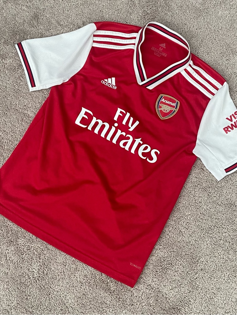 Original Adidas Kids Arsenal Home Jersey in Red & White